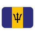 Barbados Flag on Tossface