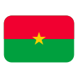 Burkina Faso Flag on Tossface
