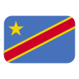 Congo - Kinshasa Flag on Tossface