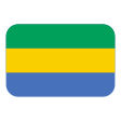 Gabon Flag on Tossface