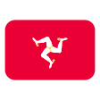 Isle Of Man Flag on Tossface