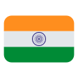 India Flag on Tossface