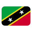 St. Kitts & Nevis Flag on Tossface