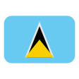 St. Lucia Flag on Tossface