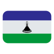 Lesotho Flag on Tossface