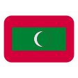 Maldives Flag on Tossface