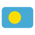 Palau Flag on Tossface