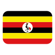Uganda Flag on Tossface