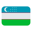 Uzbekistan Flag on Tossface
