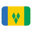 St. Vincent & Grenadines Flag on Tossface