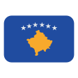 Kosovo Flag on Tossface