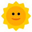 Sun With Face on Tossface
