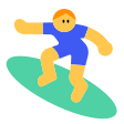 Man Surfing on Tossface