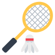 Badminton Racquet And Shuttlecock on Tossface
