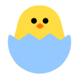 Hatching Chick on Tossface
