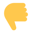 Thumbs Down Sign on Tossface