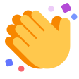 Clapping Hands Sign on Tossface