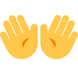 Open Hands Sign on Tossface