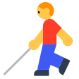 Man With White Cane on Tossface