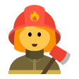 Woman Firefighter on Tossface