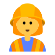 Woman Construction Worker on Tossface