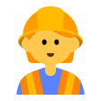 Construction Worker on Tossface