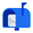 Open Mailbox With Raised Flag on Tossface