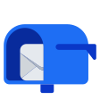 Open Mailbox With Lowered Flag on Tossface