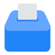 Ballot Box With Ballot on Tossface