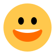Smiling Face With Open Mouth on Tossface