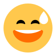 Smiling Face With Open Mouth And Cold Sweat on Tossface