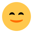 Smiling Face With Smiling Eyes on Tossface
