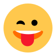 Face With Stuck-out Tongue And Winking Eye on Tossface