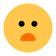 Frowning Face With Open Mouth on Tossface