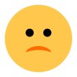 Slightly Frowning Face on Tossface