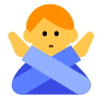Man Gesturing No on Tossface