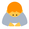 Person Bowing Deeply on Tossface