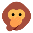 Speak-no-evil Monkey on Tossface