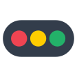 Horizontal Traffic Light on Tossface