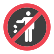 Do Not Litter Symbol on Tossface