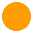 Large Orange Circle on Tossface