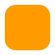Large Orange Square on Tossface