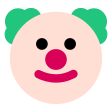 Clown Face on Tossface