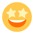Grinning Face With Star Eyes on Tossface