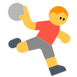 Man Playing Handball on Tossface