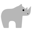 Rhinoceros on Tossface