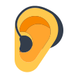 Ear With Hearing Aid on Tossface