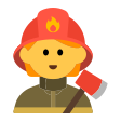 Firefighter on Tossface