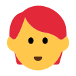 Person: Red Hair on Tossface