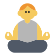 Person In Lotus Position on Tossface